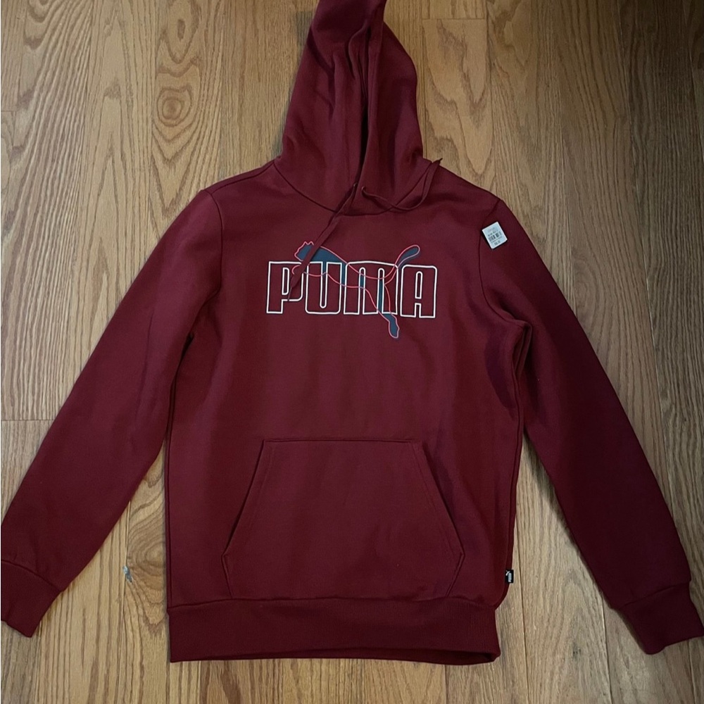PUMA Men's Burgundy Hoodie